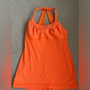 Lululemon Neon Orange Halter Top